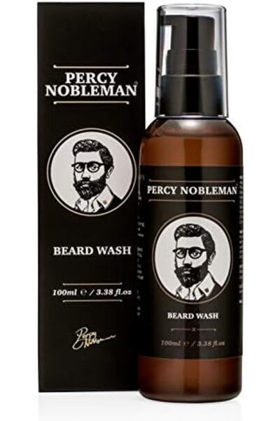 Percy Nobleman غسول اللحية، صابون/شامبو وبلسم طبيعي عضوي بنسبة 95% للرجال