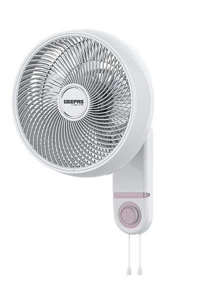 Geepas 14" Wall Fan With 3 Speed Setting, ABS Body, Wide Angle Oscillation, 60W Powerful Motor