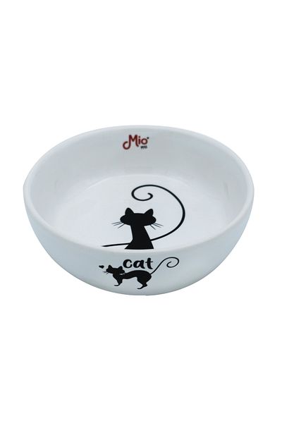 MİO Ceramic Bowl❤️ Mio, Lily, V=250ml, Dog food bowl, ø = 130mm, hext = 45mm