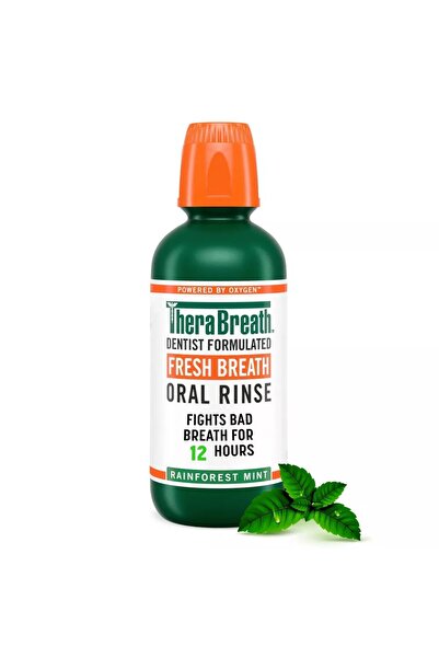 Thera Breath غسول الفم ثيرابريث فريش بريث بنكهة النعناع المطيرة 16 أونصة