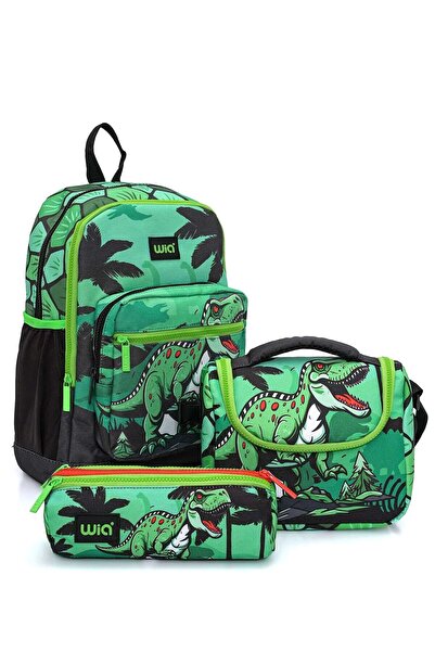 Wia Dino Boy's 3-Piece School Bag Set 25S.Wia.Sw032