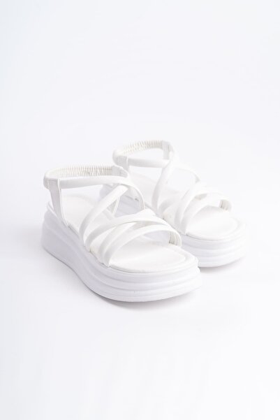 Zerenyus BELLARO Elastične ortopedske sandale za žene - Bela