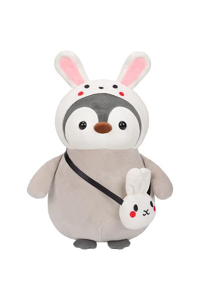 Malvys Malvys® Plush Toy, Rabbit Penguin, Grey/White, 25 cm