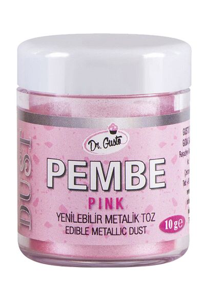 Dr. Gusto Edible Metallic Powder Coating 10Gr - Pink