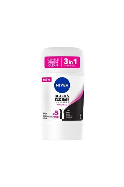NIVEA Black & White Women’s Deodorant Stick 50ml