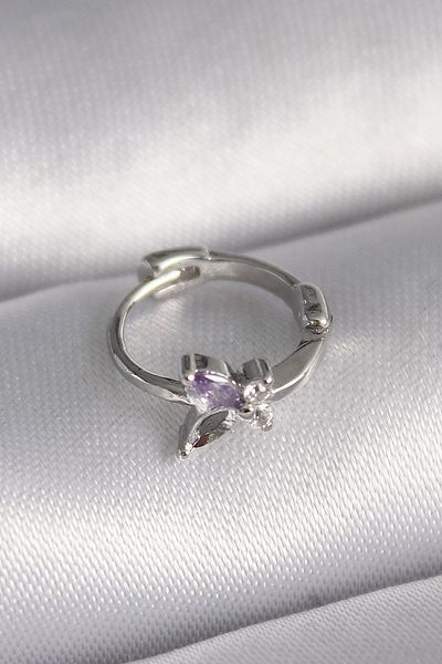 Skygo 316L Steel Silver Color Zircon Stone Butterfly Model Tragus Piercing - Tj-Pr1329