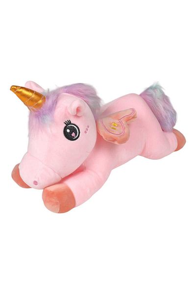 Malvys Malvys® Plush Toy, Lazy Unicorn, Pink, 40 cm