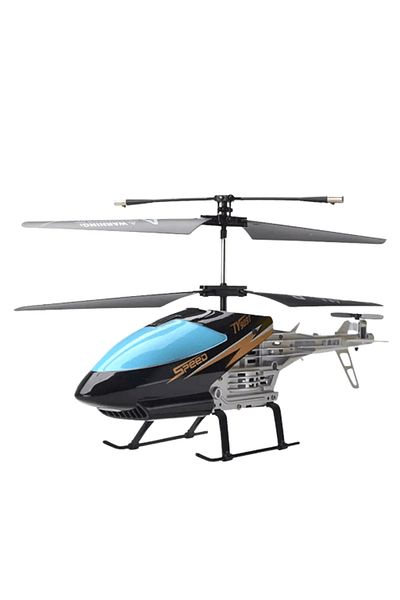 Generic طائرة هليكوبتر تعمل بالأشعة تحت الحمراء من HW TOYS مقاس 22.5 سم مزودة بجهاز تحكم عن بعد بقناتين