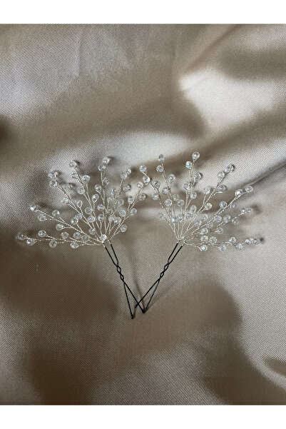 Doğa Art & Craft Διπλό κρυστάλλινο κούμπωμα φουρκέτας με χάντρες