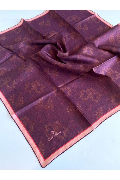 Silk Home Eșarfă de mătase Tivil 11464-10 Burgundy Model Mixt