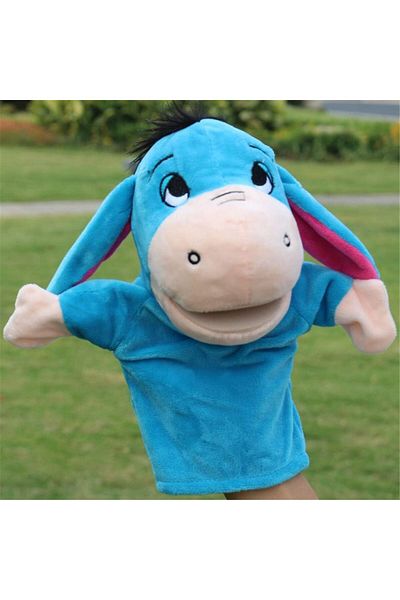 Malvys Papusa de mana din plus Malvys®, Animanusa Magarus, bleu, 25 cm
