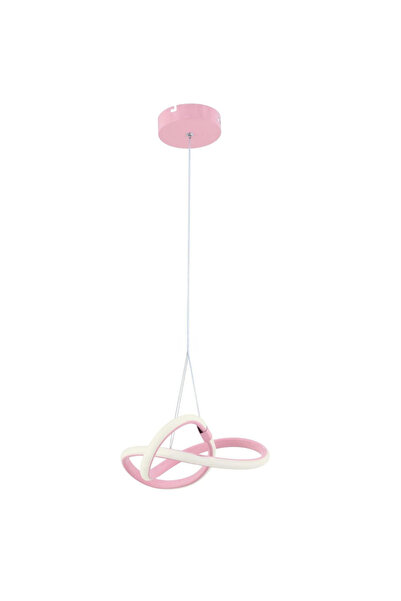 Elektroyou Bonna Modern Tekli Pembe Sarkıt Led Beyaz Işık Power Ledli Salon Mutfak Oda Hol Ledli Avize
