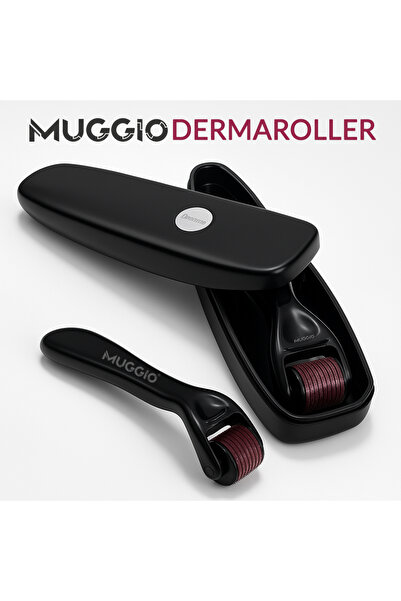 Muggio Titanyum Uçlu DermaRoller 1 mm Cilt Yüz Vücut Saç Yenileme Masaj Aleti