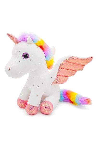 Malvys Malvys® Plush Toy, Unicorn with Angel Wings, White, 30 cm