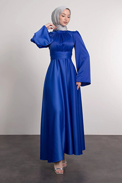 SUWWE Graduation, Prom, Engagement, Wedding Special Occasion Satin Evening Dress