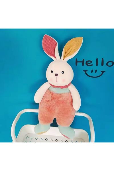 Malvys Malvys® Plush Toy, Costumed Bunny, White/Pink, 35 cm