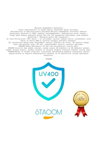 STAOOM UV 400 Protected Children's Glasses and Glasses Box