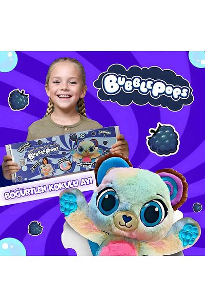Sunman Bubble pops scented plush s1 (blackberry scented bear)