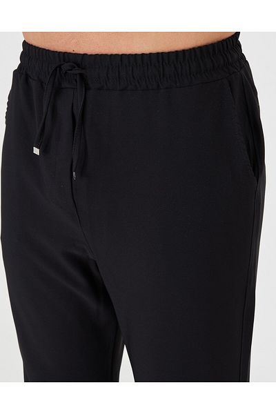 ZİNOX Men's Elastic Waist Lace-Up Double Leg Slim Fit Jogger Trousers