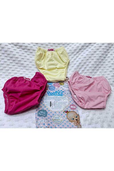 BERKAY Sundan Poopes Cotton Toilet Training Panties for Children 3 Pieces