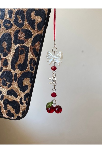bettymettys Baby Cherry Cherry Fairycore Phone Charm Phone Lanyard Phone Accessory with Bow