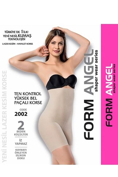 MYS GRUP TEKSTİL 2 Size Reducing Laser Cut Long Silicone Ghost Corset (2001 Form Angel)