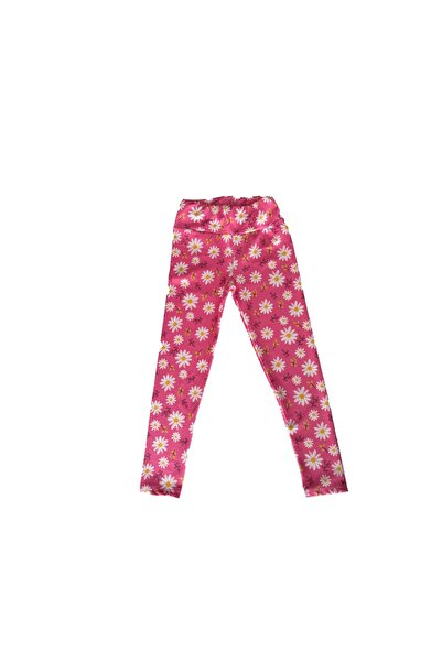 TWOO KİDS Kız Çocuk 4'lü Set Desenli Likralı Rahat Mevsimlik Uzun Tayt