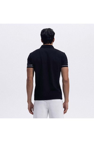 Ellesse Em375-Bk Polo Neck Men's T-Shirt - Black