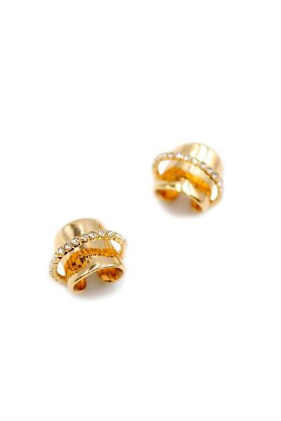 Royaleks 2-Piece Hoop Cartilage Earrings - Gold