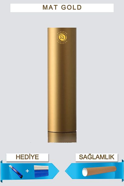 Rabadon Self Adhesive Refrigerator and Dishwasher Covering Foil Set 122 X 200 + 70 X 100 Matte Gold