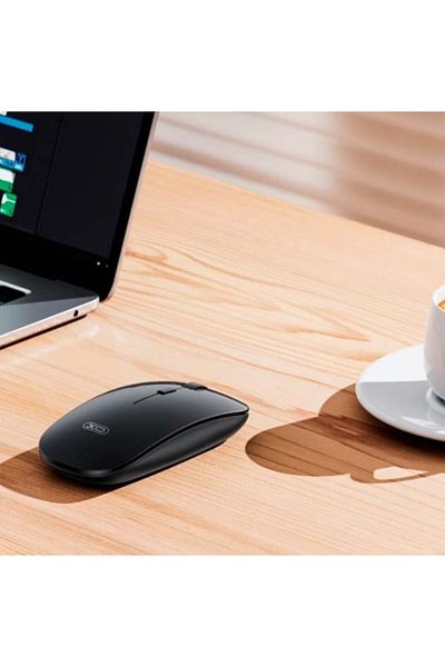 REDz Accessories XO-M7 Wireless Mouse, 2.4G Connection, USB Plug and Play, Ergonomic, Black
