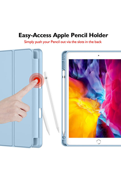 REDz Accessories Book Case with Pen Holder for Apple iPad Mini 4/5, Full Protection, Foldable, Turquoise