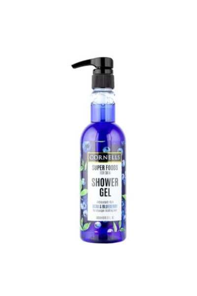 Cornells جل استحمام سوبر فودز بخلاصة الآساي والتوت الأزرق من كورنيلز، 500 مل