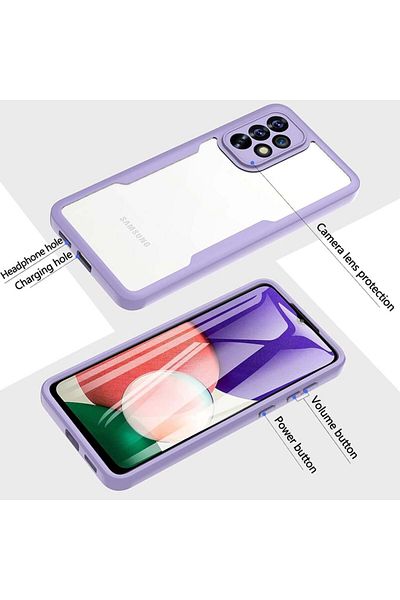 SKYDDAR INNOVATION Case + Film for iPhone 16, [360° Package] ColorVerse MagSafe, Purple, set with sticker