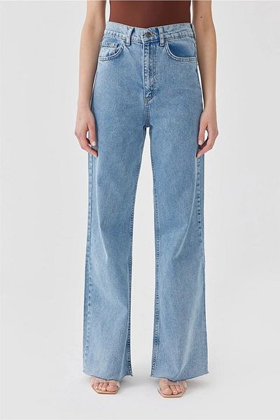 Livik Babylon Women's Palazzo Model Wide Leg Lycra Jeans
