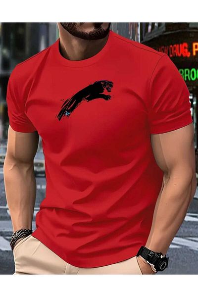 TekTarzz Men's Brush Drawing Printed Design Tshirt