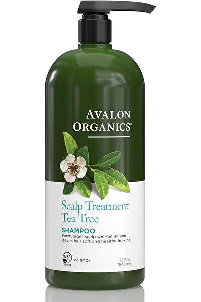 Avalon Organics شامبو لعلاج فروة الرأس، شجرة الشاي، 32 أونصة