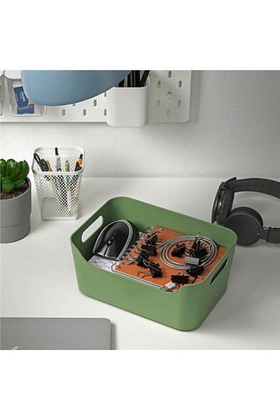 IKEA Green Uppdatera Box - 24x17 Cm, Model 80504054