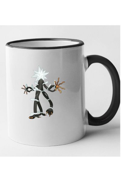 OEM Personalized black handle mug Cramorant, INOVATIX®. 330ml