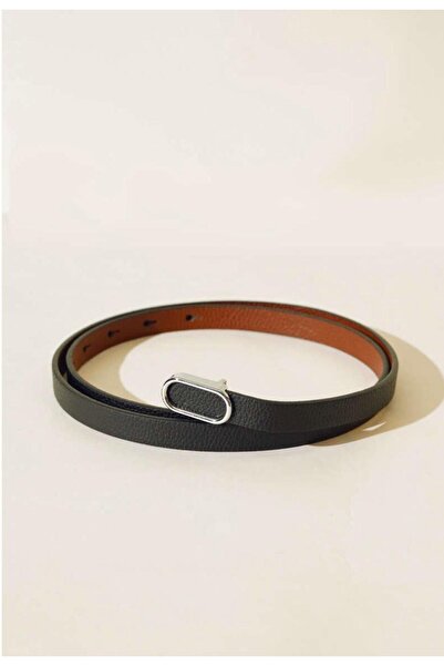 Desre Moda Curea subțire pentru femei cu cataramă ovală din aur, centură pent...