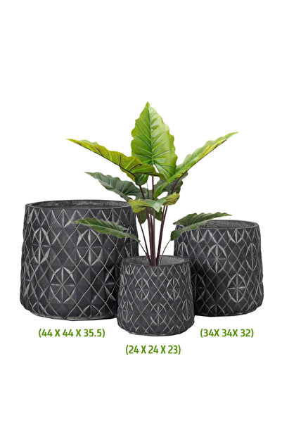 DRAMA HOME Luxury Planter Set - Elegant Design for Natural and Artificial Trees and Plants for Indoor and Outdoor Use