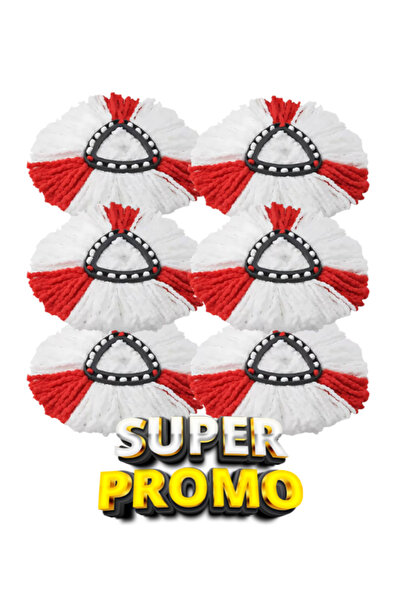 TrioStore Set 6x Rezerva mop, compatibile cu mop rotativ Viled Turbo 2in1/Eas...