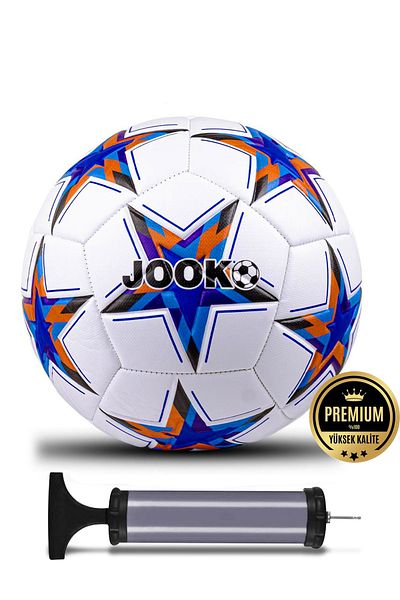 kutuTR Original 430 Gr Soccer Ball with Pump Gift Hard Ground Carpet Field Football Ball Hybrid No:5 Jm Series