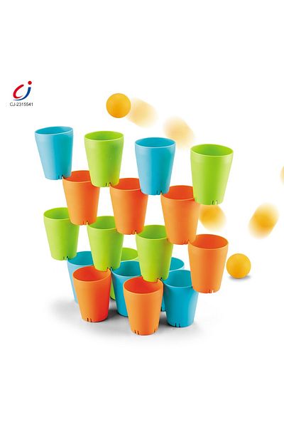 rexa Chengji Plastic Educational Toys 3 in 1 Blocks Quick Stack Cup Montessori Pitching Quick Toss Speed