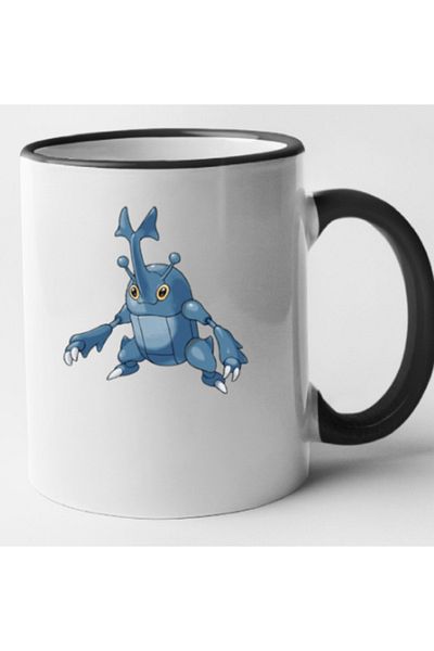 OEM Personalized black handle mug Weavile, INOVATIX®. 330ml