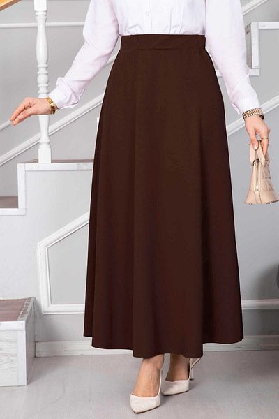 MODA UGS Μαύρη φούστα κατάδυσης με κομμένη καμπάνα