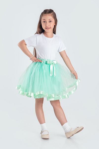 KT PERA BABY Fluffy Single Stripe Holiday Show Skirt
