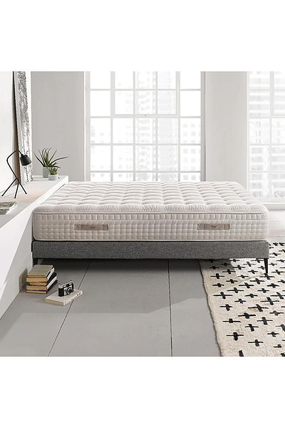 BACK COMFORT Victory Luxury Mattress with Titanium Springs & Cashmere Wool – 7-Zone Support