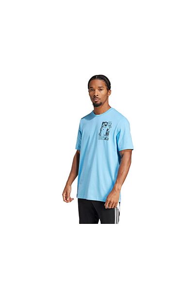 adidas Tricou casual pentru bărbați Messi Icon G T JJ1415 Albastru