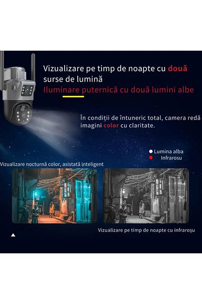 ALPACO 4g Solar Surveillance Camera, 4k, Ptz 355°, Audio, Color Night Vision, Ip66, 365z Autonomy